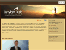 Tablet Screenshot of freedompeak.com